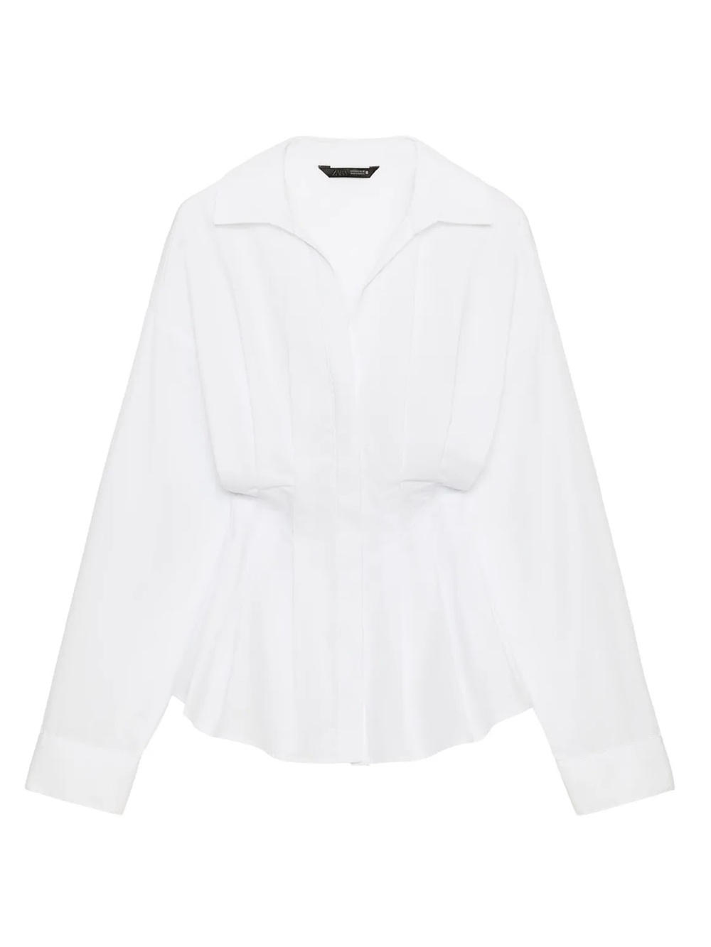 Zara Cinched Button-Front Women’s Top